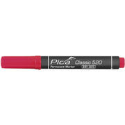 Pica-Marker - Markierungsstift Permanent Marker 520/40 rot, 1-4mm