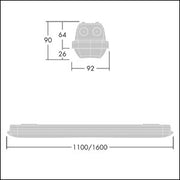 Thorn - Decken-/Wandleuchte LED-Feuchtraumleuchte AQFPRO S #96630753 4000K