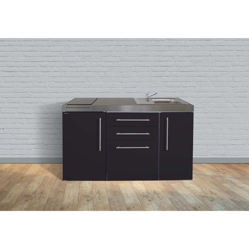 Stengel - Mini-Küche Miniküche Premiumline MPGSSM150GSIKFliBre Schwarz matt