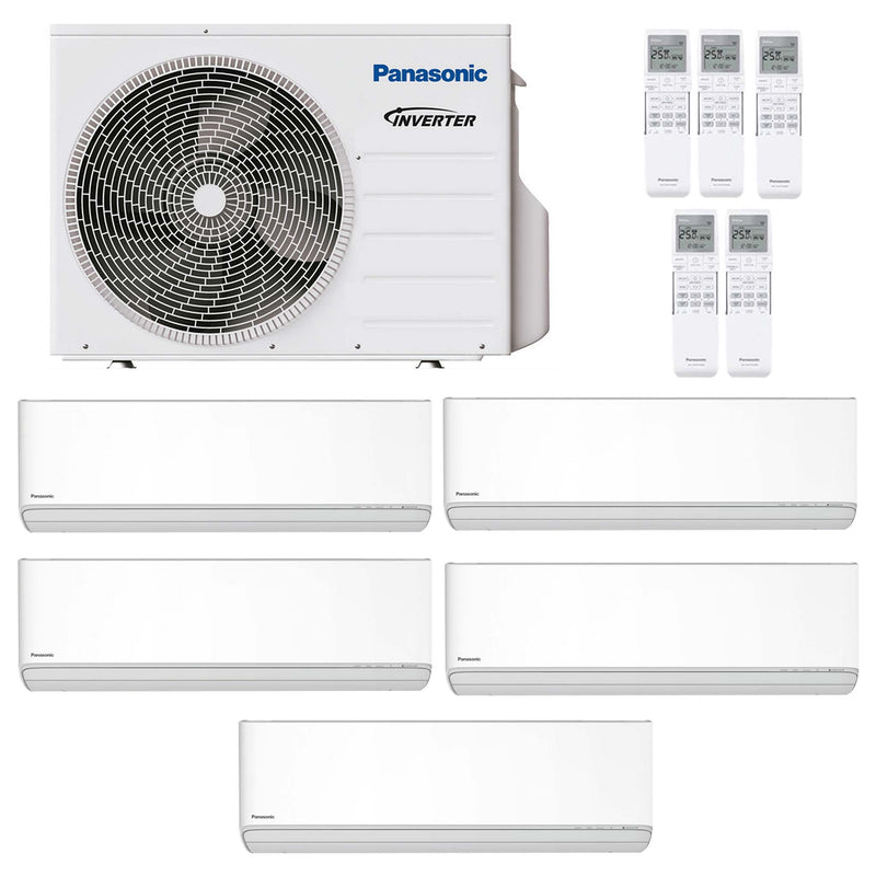 Panasonic Etherea Z CKEW Weiß Multisplit-Klimaanlage 5× Wandgerät