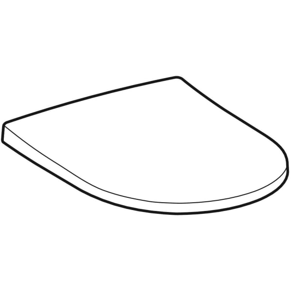 Geberit Vertriebs - Acanto WC-Sitz mit Absenkautomatik Quick Release, antibakteriell, weiß