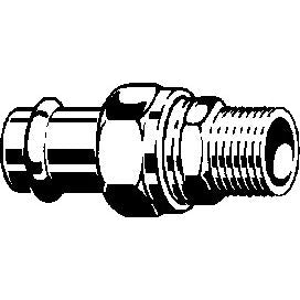 Viega - Verschraubung TEMPONOX 1765 AG 28mm x 1AG Stahl nichtrostend