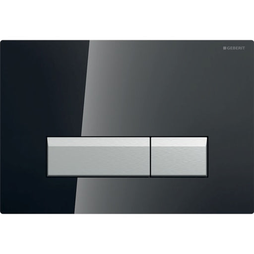 Geberit Vertriebs - BetPl. SIGMA40, für 2-Mengen-Sp. Glas schwarz