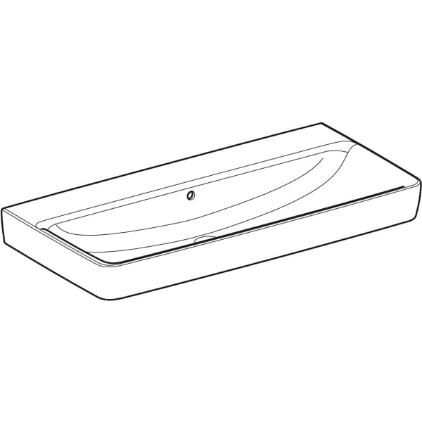Geberit Vertriebs - RENOVA Plan Waschtisch, 100x48cm o. Hl., m. Ül., weiß, NEU