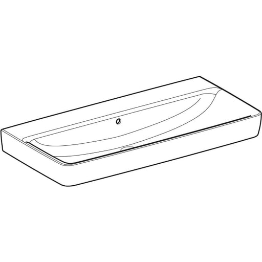 Geberit Vertriebs - RENOVA Plan Waschtisch, 100x48cm o. Hl., m. Ül., weiß, NEU