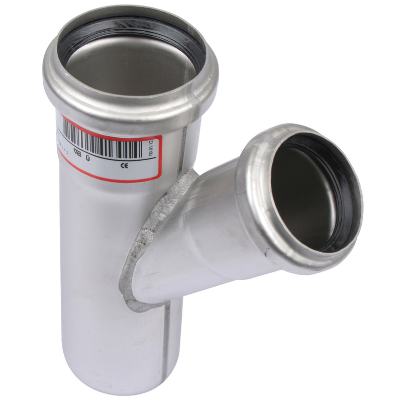 BLÜCHER - BL�CHER Edelstahl Abzweig 45Gr. 1.4301 (V2A) DN100x100
