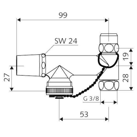 SCHELL - Probenahmeventile PROBFIX chrom 3/8