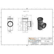 Gebr. Ostendorf - HTsafeEA Abzweig DN 75x75 87 Grad