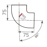Fornatis - Bogen DN 50 88 Grad