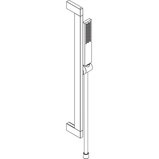 Hansgrohe - Brauseset Pulsify E 1jet mit Unica Brausestange 650mm mattschwarz
