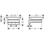 Hansgrohe - Seifenschale ADDSTORIS mattweiß