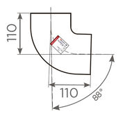 Fornatis - Bogen DN100 88 Grad