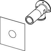 TECE SE - TECEprofil System-Wandscheibe 1/2x1/2 lange Ausführung, Si-Bronze