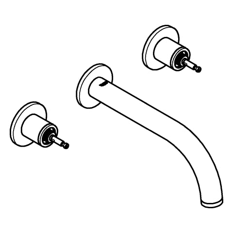 Grohe - 3-L-WT-Wandbatt. Atrio Private C. 20587 FMS für Hebelgriffe chrom