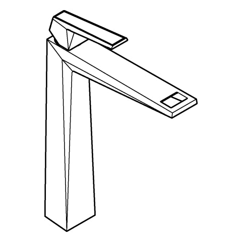 Grohe - EH-WT-Batt. Allure Bril. PC 24418 XL-Size Griff WA-Caesarstone chrom