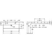 VILLEROY & BOCH - Waschbecken Memento 2.0 1200x470mm re-eckig 2HL. o. ÜL. Stone White cplus