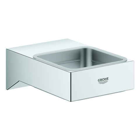 Grohe - Halter SELECTION CUBE 40865 für Glas/Seifenschale/Seifenspender chrom