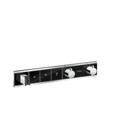 Hansgrohe - Thermostat Unterputz RAINSELECT Fertigset 3 Verbraucher schwarz/chrom