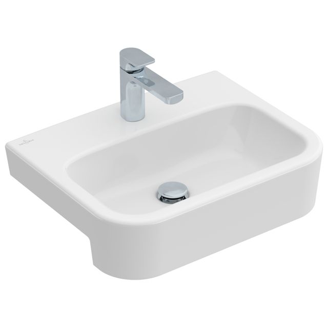 VILLEROY & BOCH - VWT ARCHITECTURA 4190 550x430mm mittl HL durchg o Überl Eckig WeißAlpin C