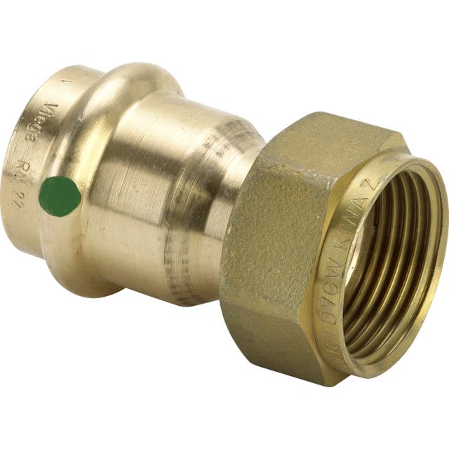 Viega - Verschraubung SANPRESS 2263 flachdichtend 28mm x 1 Siliziumbronze