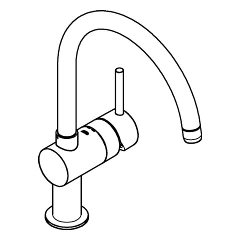 Grohe - Einhand-SPT-Batterie MINTA 32917 hard graphite gebürstet