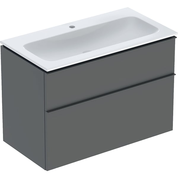 Geberit Vertriebs - iCon Set MWT m. US, 2 Schubl. 90x63x48cm, lava/KeraTect