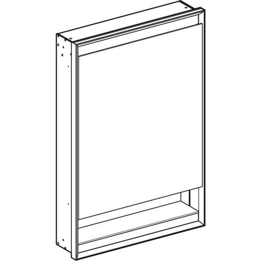 Geberit Vertriebs - ONE Spiegelschrank mit Ni/Comf.Light 1 Tür li, UP-Mont., 60x90x15cm, alu