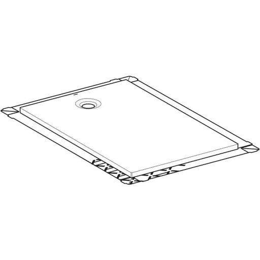 Geberit Vertriebs - Olona Duschwanne 140 x 100 cm rechteckig, mit Dichtung , weiß matt