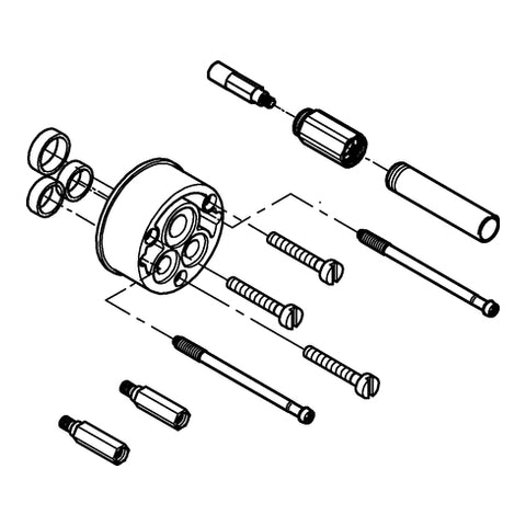 Grohe - Verlängerungsset 25mm 46191 passend zu Rapido E chrom