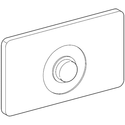 Grohe - Platte und Druckknopf 42261 Edelstahl