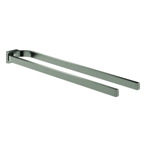 Grohe - Handtuchhalter SELECTION 41059 2-armig hard graphite gebürstet
