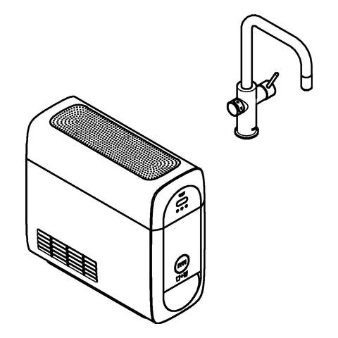 Grohe - BLUE Home Starter Kit 31543 auszb. Mousseur Bluetooth/WIFI U-Asl.supersteel