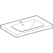 Geberit Vertriebs - iCon Light Waschtisch 75x48cm Ablagefläche, m. Hl., m. Ül., weiß
