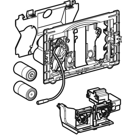 Geberit Vertriebs - WC-Strg. mit elektr. Spül, Batt., BT 2-Mengen-Sp. Sigma, für Funktaster