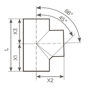 Fornatis - Abzweig DN100x100 88 Grad