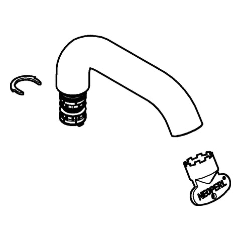 Grohe - Rohrauslauf ESSENCE 13373 für EH-Waschtischbatterie M-size chrom