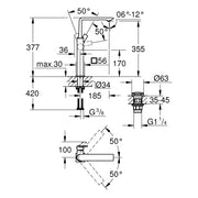 Grohe - EH-Waschtischbatterie Allure 23403_1 XL-Size chrom
