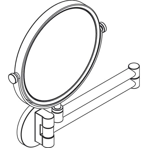 Hansgrohe - Rasierspiegel Axor Universal Circular mattschwarz