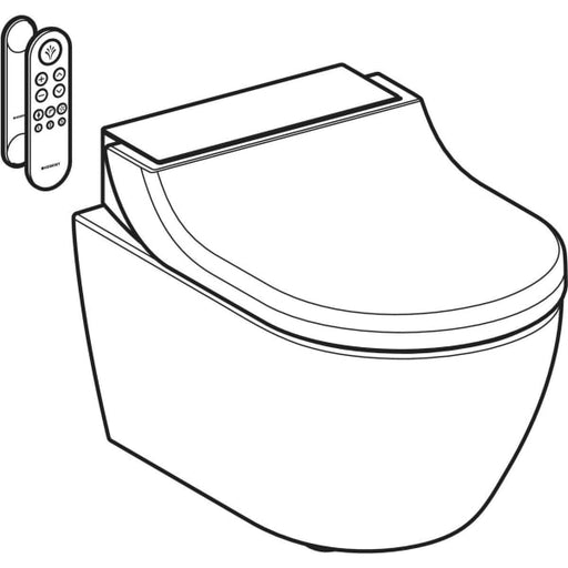 Geberit Vertriebs - WC-Komplettanlage AQUACLEAN Tuma Comfort Wand-WC weiß-alpin