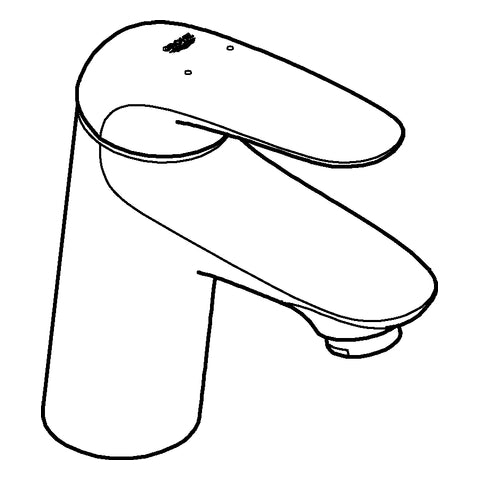 Grohe - EH-Waschtischbatt. EUROSTYLE 23715 S-Size glatter Körper Hebel geschl. chr