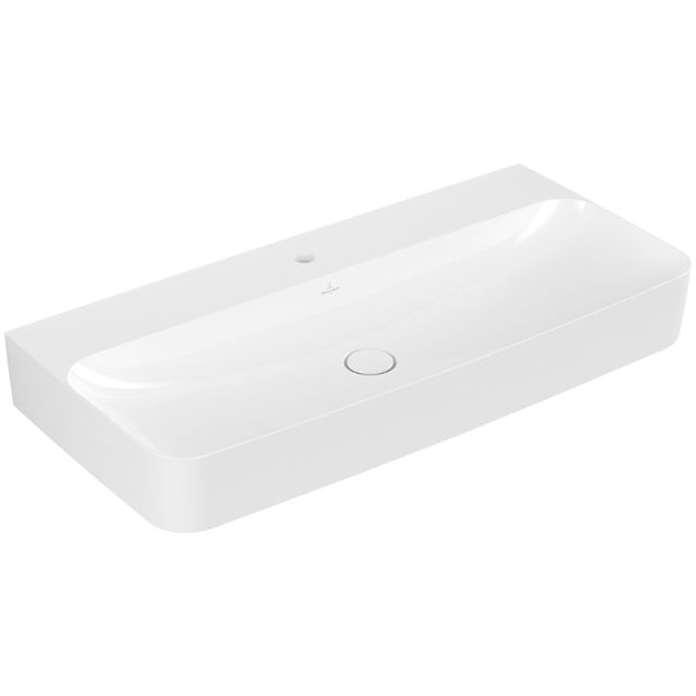 VILLEROY & BOCH - WT FINION 4168 1000x470mm mittl HL durchgest verd ÜL eck Weiß Alpin C