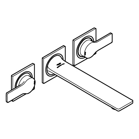 Grohe - 3-L-WT-Wandbatt. Allure 20193_2 FMS Ausl. 208mm warm sunset gebürstet