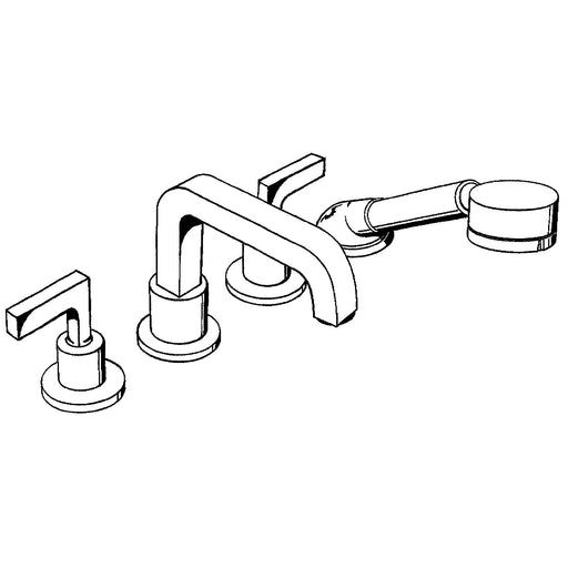 Hansgrohe - 4-Loch Wannenarmatur AXOR CITTERIO 39446000 Fertigset chrom m.Hebelgriff