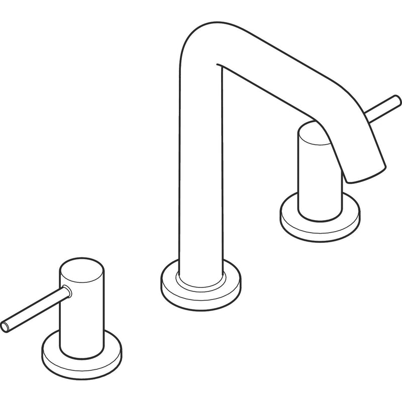 Hansgrohe - TECTURIS S 3-Loch WTA 150 mit Push-Open Ablaufg. mattweiß