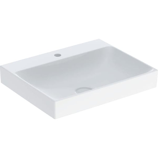 Geberit Vertriebs - ONE Waschtisch 60x48 cm, Abg. verti. m. Hl., o. Ül., weiß, KeraTect