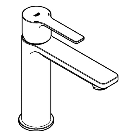 Grohe - Einhand-Waschtischbatterie LINEARE 23106_1 S-Size hard graphite gebürstet