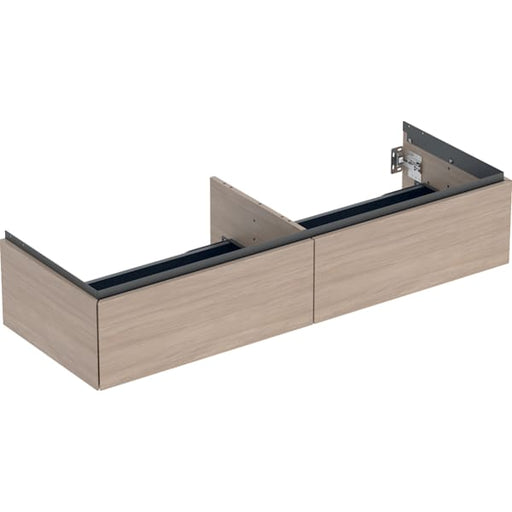 Geberit Vertriebs - ONE Unterschrank für WT/-Platte 2 Schubl., 133,2x26,6x47cm, Eiche
