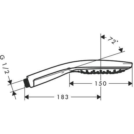Hansgrohe - Handbrause RAINDANCE Select 150 3jet 28587000 chrom