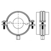 Walraven - Kälteschelle BISOFIX Typ E, 2211042 42-43mm, Isolierstärke 19mm, p.St