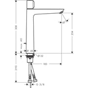 Hansgrohe - Waschtischmischer 240 Talis Select E mit Ablauf, chrom